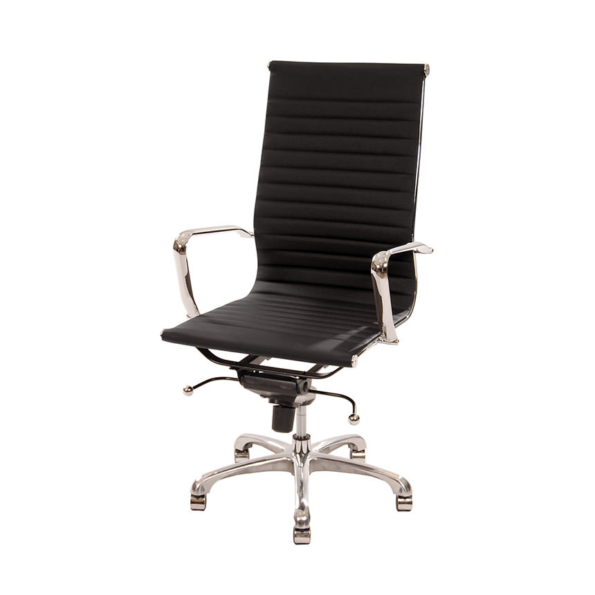 Watson Black High Back Desk Chair El Dorado Furniture Watson Black High Back Desk Chair Main Image 1 Of 7 Images