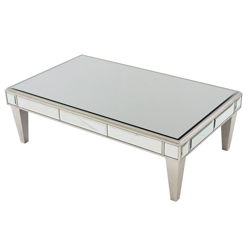 Johanna Mirrored Coffee Table El Dorado Furniture Johanna Mirrored Coffee Table Main Image 1 Of 6 Images