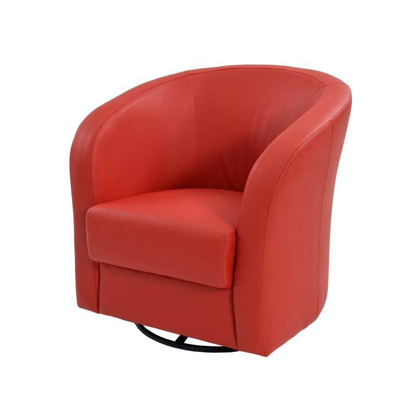Delia Red Swivel Accent Chair El Dorado Furniture Delia Red Swivel Accent Chair Main Image 1 Of 6 Images