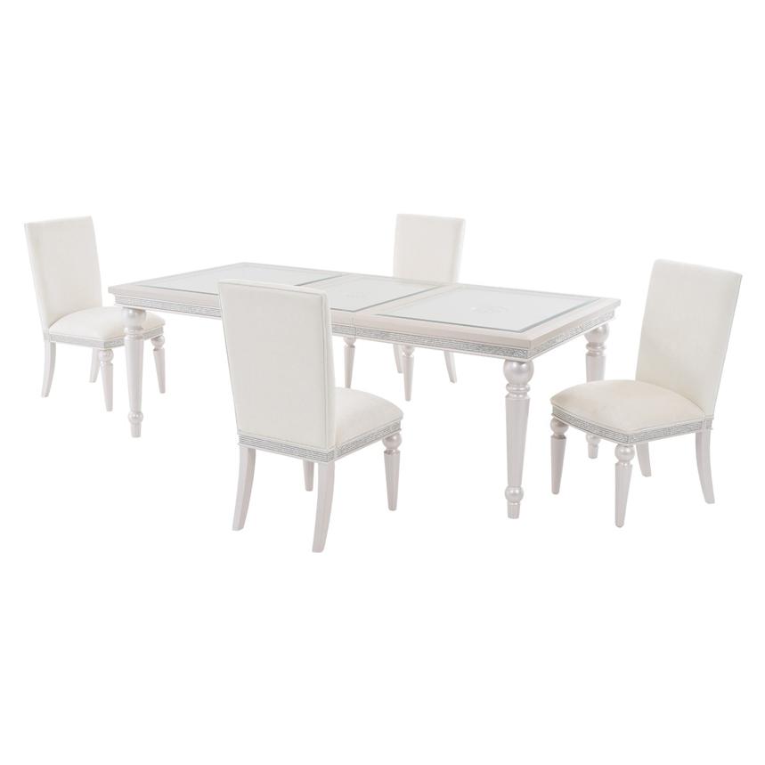 Glimmering Heights 5Piece Formal Dining Set El Dorado Furniture