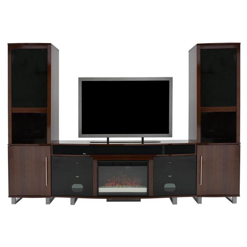 Enterprise Walnut Wall Unit w/Speakers | El Dorado Furniture Enterprise Walnut Wall Unit w/Speakers | El Dorado Furniture