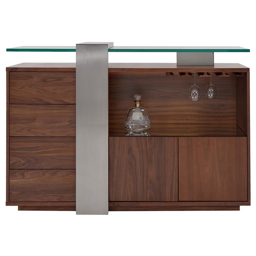totem walnut bar cabinet | el dorado furniture