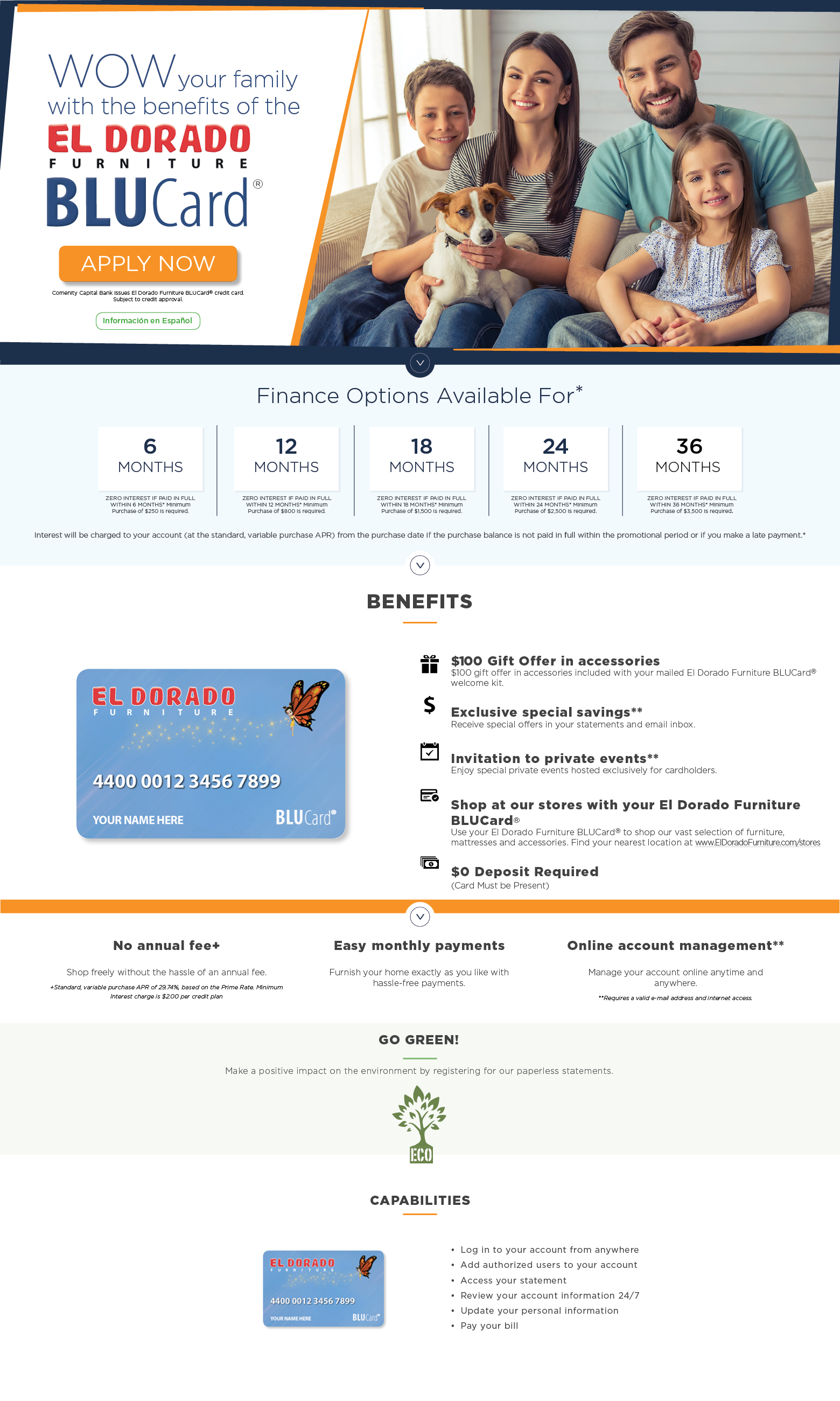 El Dorado Credit Card >> Blucard El Dorado Furniture El Dorado Credit Card >> Blucard El Dorado Furniture