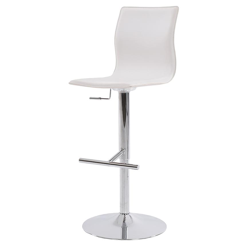 Evolution White Adjustable Stool  main image, 1 of 8 images.