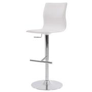 Evolution White Adjustable Stool  main image, 1 of 8 images.