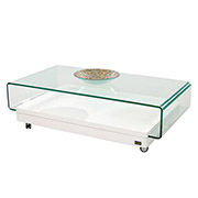 Clove I White Coffee Table w/Casters  alternate image, 2 of 6 images.