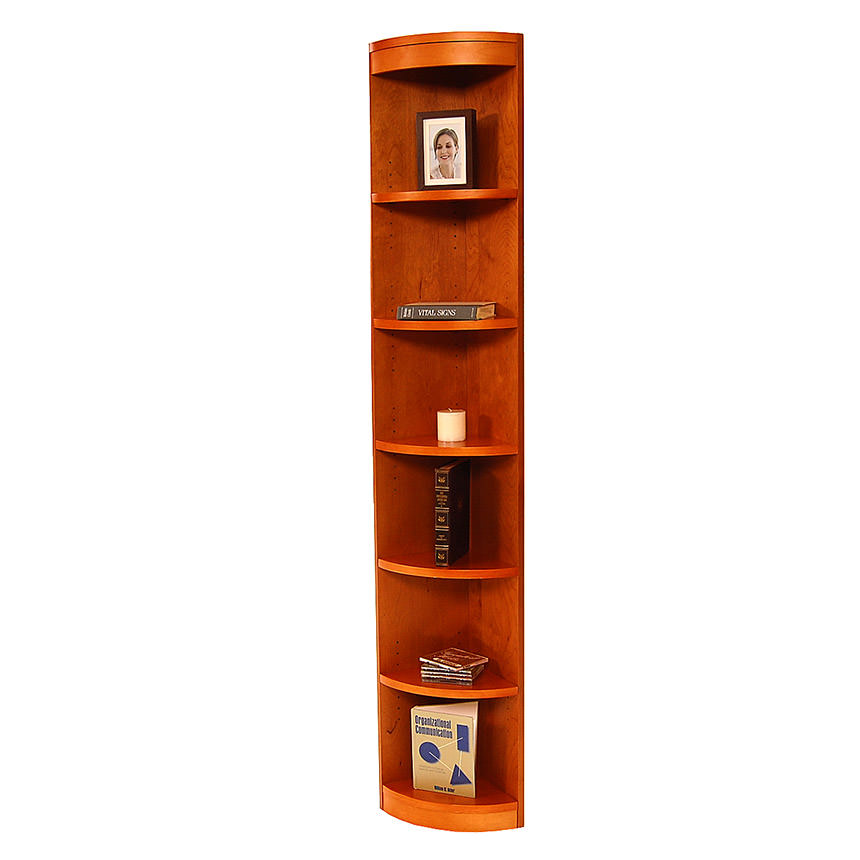 Chicago Cherry Corner Bookcase El Dorado Furniture