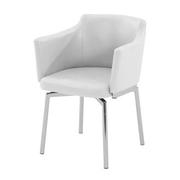 Dusty White Swivel Side Chair  main image, 1 of 5 images.