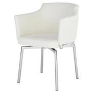Dusty White Arm Chair  main image, 1 of 7 images.