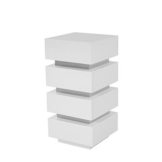 Grace White Medium Pedestal