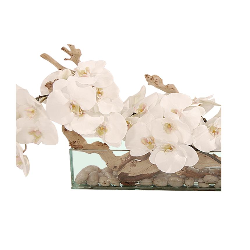 Dulce Orchids White Flower Arrangement alternate image, 4 of 4 images.