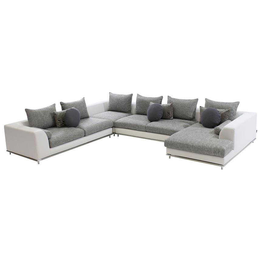 Hanna Sectional Sofa w/Right Chaise  main image, 1 of 7 images.