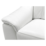 Davis White Power Motion Leather Sofa | El Dorado Furniture