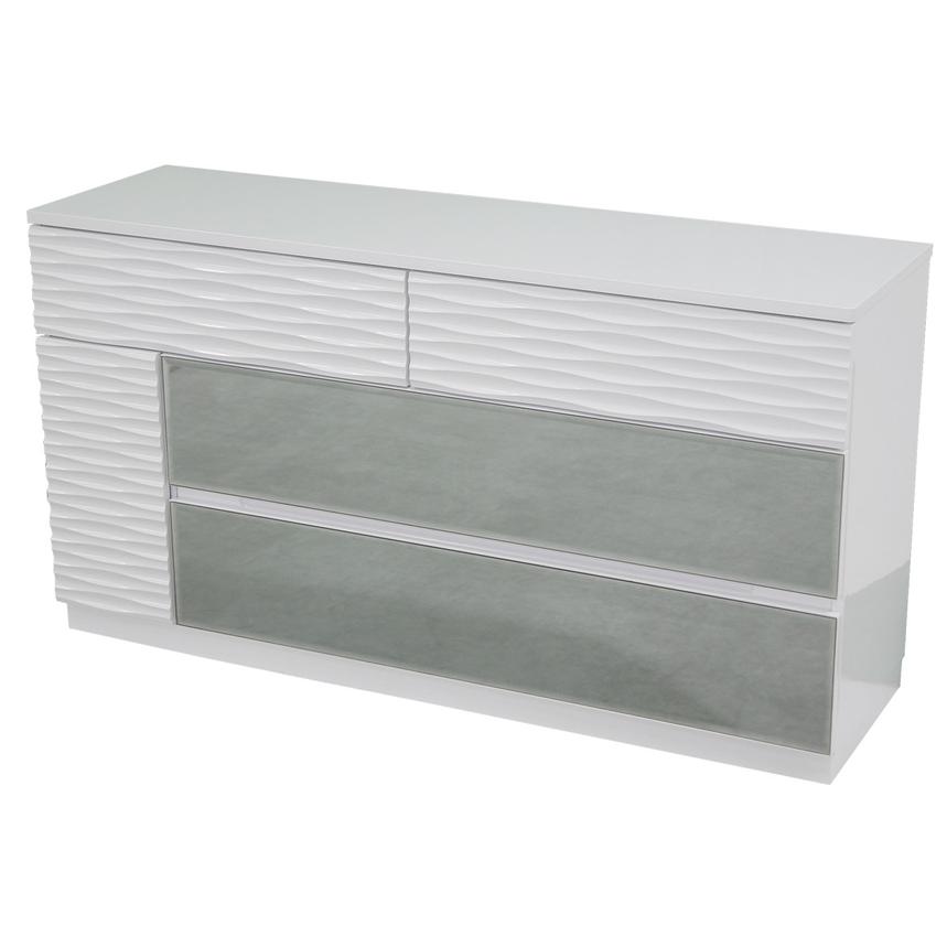 Manhattan White Mirrored Dresser El Dorado Furniture