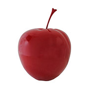 Small Glossy Red Apple Table Decor  main image, 1 of 2 images.