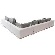 Hanna Sectional Sofa w/Left Chaise  alternate image, 4 of 7 images.