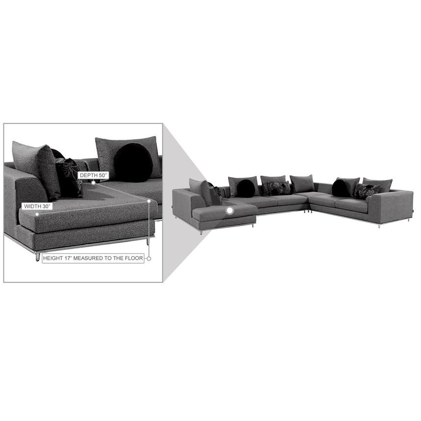 Henna Sectional Sofa w/Left Chaise El Dorado Furniture
