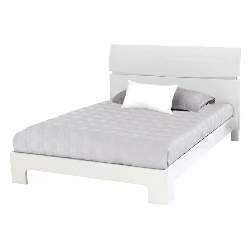 Brighton White Queen Platform Bed  main image, 1 of 6 images.