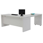 Sedona White L-Shaped Desk  main image, 1 of 6 images.