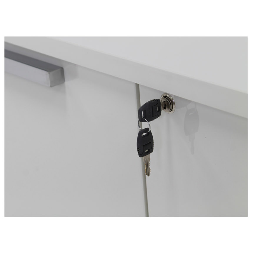 Sedona White Credenza alternate image, 6 of 8 images.