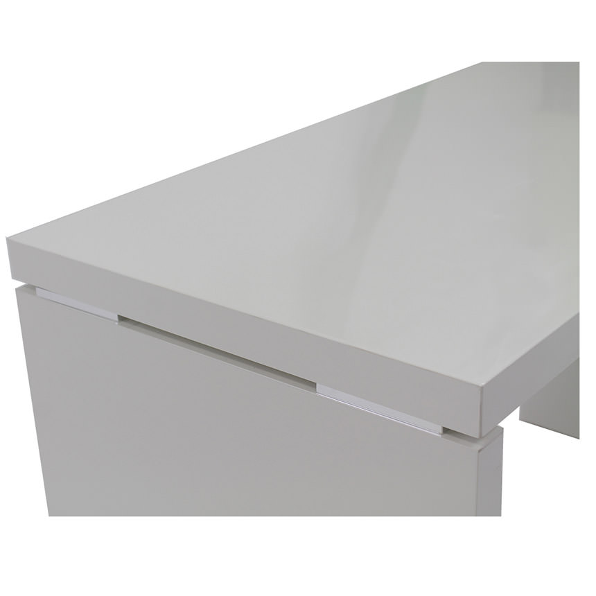 Sedona White L Shaped Desk Made In Italy El Dorado Furniture