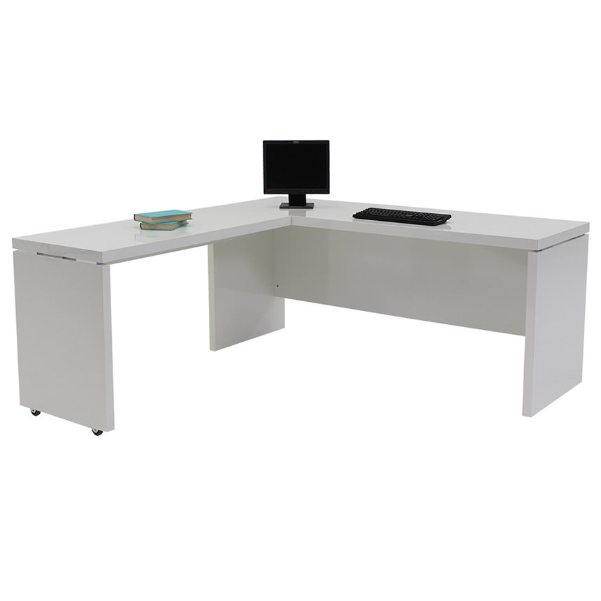 Sedona White LShaped Desk El Dorado Furniture