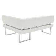 Linden White 2-Piece Right Corner Nook Set  alternate image, 8 of 11 images.