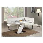 Linden White Rectangular Dining Table  alternate image, 2 of 5 images.