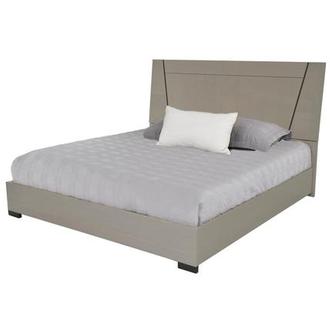 Mont Blanc Gray Queen Panel Bed