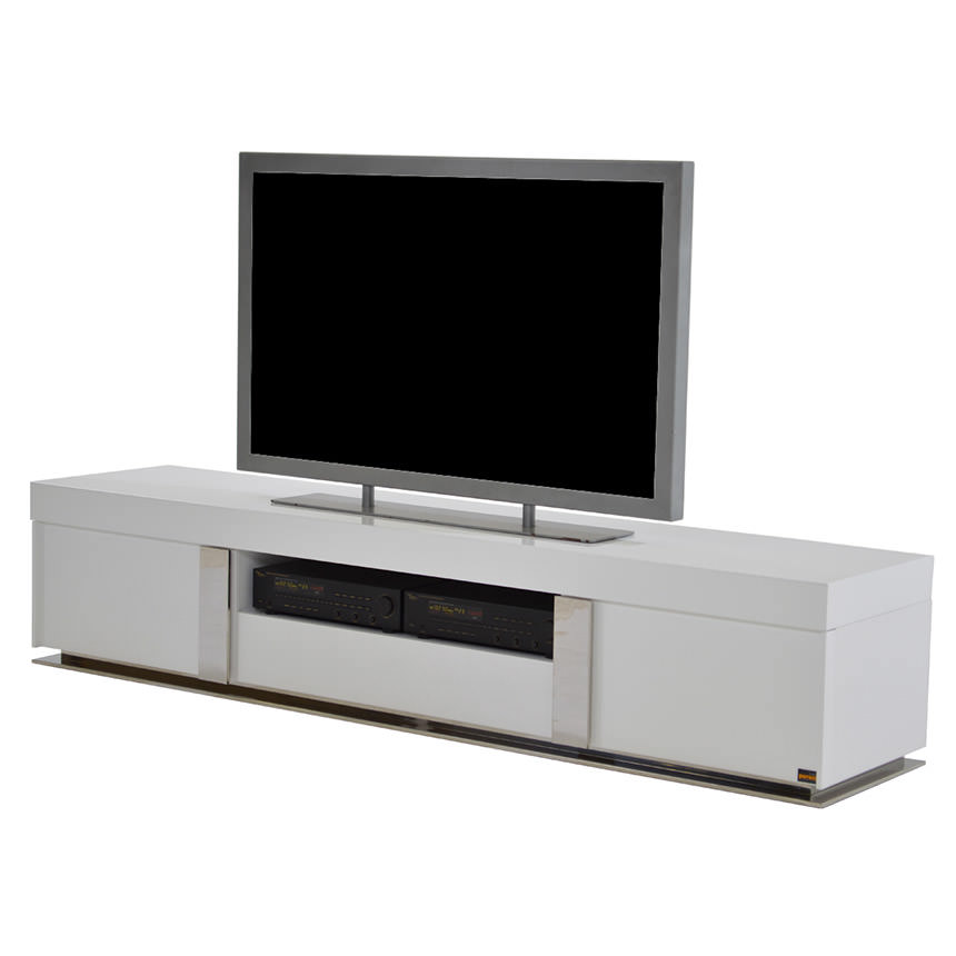 Grand Night White Gloss TV Stand  main image, 1 of 5 images.