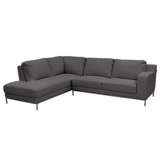 Cantrall Dark Gray Corner Sofa w/Left Chaise
