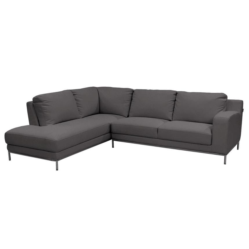Cantrall Dark Gray Sofa W Left Chaise