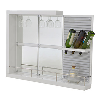 Nixon White Bar Mirror