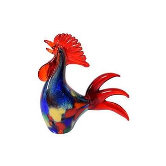 Rooster Glass Sculpture