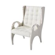 Boss White Accent Chair  main image, 1 of 5 images.