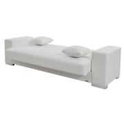 Kobe White Futon Sofa  alternate image, 2 of 8 images.