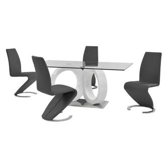 Stop 36/38 Gray 5-Piece Dining Set