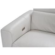 Bay Harbor Light Gray 4PC Leather Power Reclining Sectional w/Right Sleeper  alternate image, 5 of 8 images.