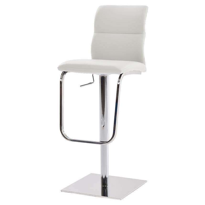 Colette White Adjustable Stool  main image, 1 of 6 images.