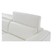 Bay Harbor White Leather Sleeper w/Right Chaise  alternate image, 4 of 11 images.