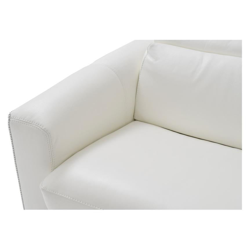 Bay Harbor White Leather Sleeper w/Right Chaise  alternate image, 7 of 11 images.
