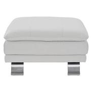 Rio White Leather Ottoman  main image, 1 of 5 images.