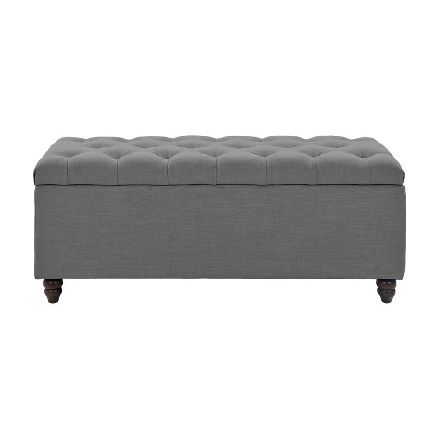 Park Avenue Gray Storage Bench  main image, 1 of 9 images.