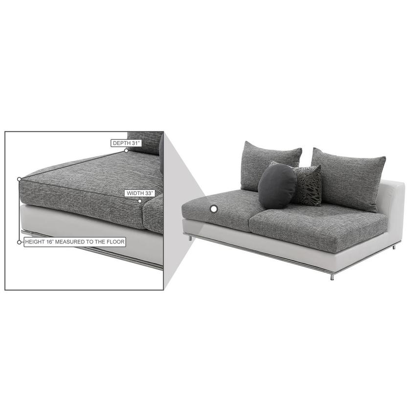 Hanna Armless Loveseat  alternate image, 7 of 8 images.