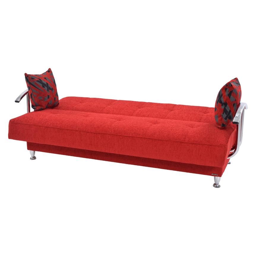 Betsy Red Futon w/Storage El Dorado Furniture