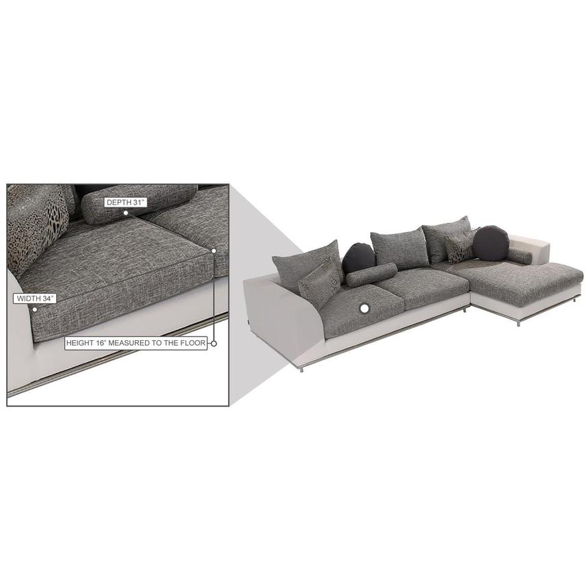 Hanna 2Piece Sectional Sofa w/Right Chaise El Dorado Furniture