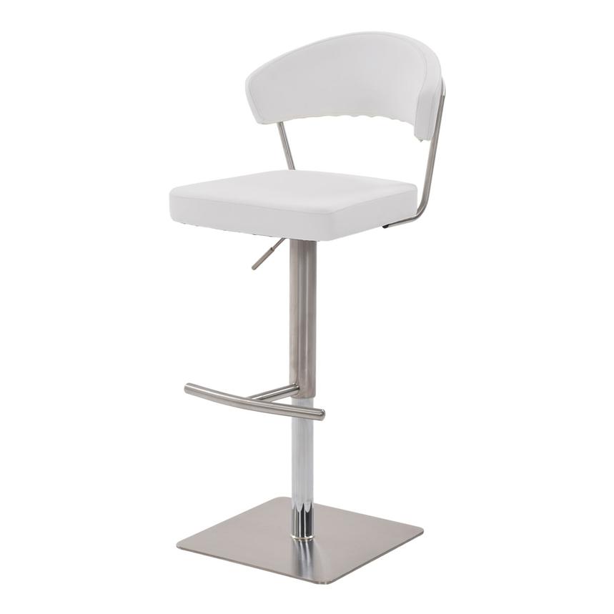 Bold White Adjustable Stool  main image, 1 of 8 images.