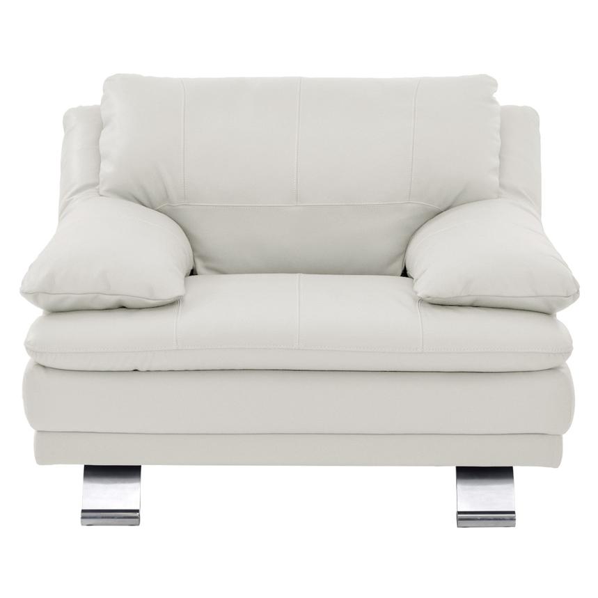 Rio White Leather Chair  alternate image, 2 of 7 images.