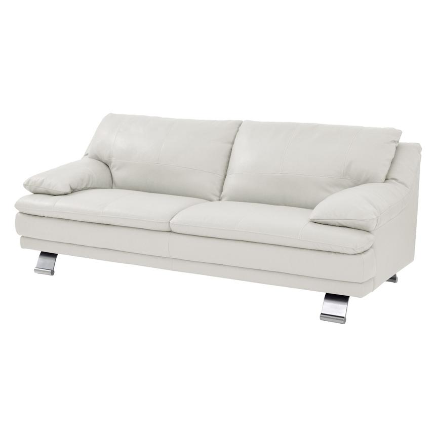 Rio White Leather Sofa El Dorado Furniture