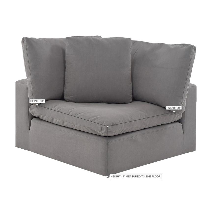 Nube Gray Corner Unit  alternate image, 6 of 6 images.